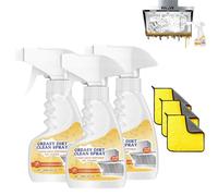 Rotateepic Multifunctional Powerful Kitchen Foam Cleaner, 2025 New Heavy-Duty All-Purpose Cleaning Spray,Oil Stain Cleaners Spray for Kitchen Heavy Oil (3pcs)