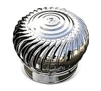 rotatif Chapeau de cheminée,acier inoxydable rotatif ventilation Chapeau de cheminée,acier rotatif Chapeau de cheminée extracteur rotatif Anti-refoulement turbine ventilateur,toit ventilateur,350mm