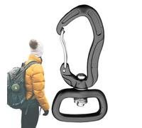 rotatif, clip porte-clés verrouillable, connecteur Wiregate, construction en alliage d'aluminium, haute capacité de charge, utilisation du hamac de camping, randonnée, 8,9 cm, couleur