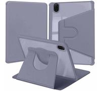 Rotatif Étui Compatible avec Honor Pad X8a / X8b 11 Pouce 2024/2026, 360 Degrés Emplacement pour Stylo & Support PivotantCuir PU + Acrylique Transparent Coque, Lavande