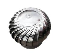 Rotatif Extracteur de Fumées, Ventilateur Turbine Ventilateur Acier Inoxydable Chapeau de Cheminée Échappement Le Toit Grenier Ferme Usine Ventilation(6.3inch-160mm)