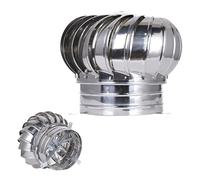 Rotatif Toit Extracteur de Fumées de Ventilation 75 160 400mm Chapeau de Cheminée en Acier Inoxydable pour Conduits et Conduits de Cheminée(110mm/4.33in)