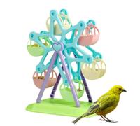 Rotating Bird Feeder - Foraging Wheel Toy for Parrot Training | ABS Material with 18x18x20cm Size, Interactive Bird Prop, Lightweight 80g Design for Home Aviary Entertainment