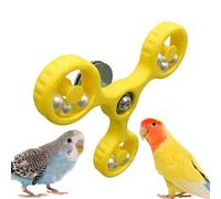 Rotating Bird Toys - Colorful 3D Printed Windmill, Interactive ABS Cage Spinner, Parrot Enrichment Activity Chew | For Parakeets Conures Cockatiels Lovebirds Macaws