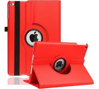 Rotating Case for iPad 9.7 Inch 6th Generation, 5th Generation/iPad Air 2/iPad Air - 360 Degree Rotating Stand Protective Cover with Auto Sleep/Wake for iPad 9.7 2018 2017 (Red)