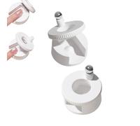 Rotating Cat's Eye Magnet,360°Rotating Cat's Eye magnet Tool,Portable Nail Magnets for Professional and Home Manicure,Excellent Light Absorption (White)