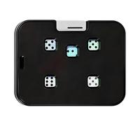 Rotating Chance Toy Kit, Party Dice Spinner Unit, 3.74x2.95 inches Smooth Spin with Random Result Feature, Compact Metal Game Tool, Sl ntertainment Style Finish for Game Night Travel Use