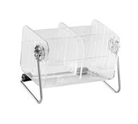Rotating Clear Acrylic Desk Organizer for Office Supplies Desk Accessories Pen Holder Box Desktop Organization for Room College Dorm Home School