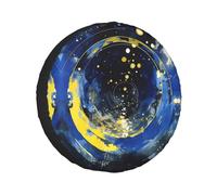 Rotating Clouds Housse de pneu universelle, toutes saisons, résistante aux intempéries, durable et facile à installer, disponible en noir, blanc, gris, argent