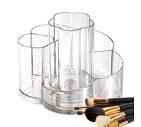 Rotating Cosmetic Organizer, 360 Spin 4.72x5.91 inches Makeup Rack with Clear Build, Sturdy Acrylic Holder, Display Case with Modern Style, Storage Organizer for Bedroom Bathroom