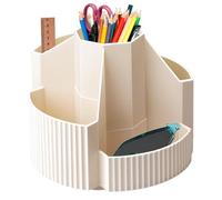 Rotating Desk Organizer, 5 Compartments Marker Holder, Pen Holder Pencil Organizer, Art Supply Organizer, Kids Marker Holder, Crayon Organizers For Kids Marker Holder Art Supply Organizer