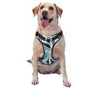 Rotating Flowers Harnais pour chien de petite, moyenne et grande taille - Durable, ne tire pas avec sangles réfléchissantes et boucles à dégagement rapide, taille M