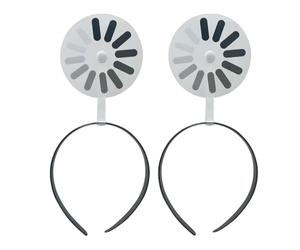 Rotating Loading Hairpin - Fun Black Headband For Women | Trendy Hair Accessory | Perfect For Daily Use Work Events Girls Music Festivals Parties Holiday Makeup And Live Presentations