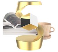 Rotating Magnetic Desk Sculpture, Metal Fidget Ornament, Creative Levitating Display, Modern Stress Soothing Decor, Elegant Tabletop Artistic Accent For Workplace Relaxation Meditation