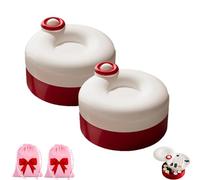 Rotating Magnetic Sewing Kit, 21PCS Sewing Kit Basic Mini with Rotating Magnetic Design, Sewing Kit Basic Mini with Fun Spin-to-Pick Design, for Home & On-The-Go (2pcsRed)