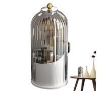 Rotating Makeup Brush Holder : Bird Cage Cosmetic Tools Storage Organizer
