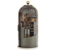 Rotating Makeup Brush Holder : Bird Cage Cosmetic Tools Storage Organizer | 360 Degree Rotatable Container, Makeup Organization and Skincare Storage for Desktop