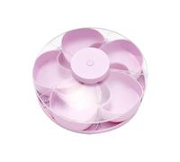 Rotating Serving Trays - Fruit Serving Plate with Lid for Snacks, Multi-Compartment Storage with Smooth Rotation, Home, Apartment, Dining Room, Living Room, Picnic, BBQ, Camping, 9.77x3.51 inches