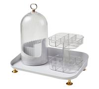 Rotating Storage Organizer - Concealed Box | PP Pet Desktop Container Creates Classified Space Improves Accessibility Reduces Clutter Supports Home Office Bathroom Use