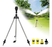 Rotating Tripod Sprinkler, Tripod Sprinklers for Yard Large Area, 360 Degree Rotating Tripod Sprinkler for Lawn Garden Yard (20mm Inner Diameter)