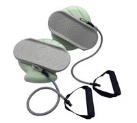 Rotating Waist Trainer, Twist Workout Machine With Fitness Stretching Strap, Core Twist Board With Anti-Slip Rubber Bottom For Men Home Exercise And Ab Training, 11.81x10.23x2.75in