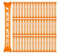 Rotatingpals Lot de 48 bâtons de tonnerre orange « We Are Number One School Team Spirit Boom Stick » pour fête de football, basket-ball, événements sportifs, célébration de pom-pom girl