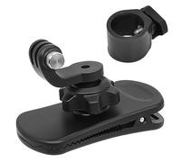 Rotation à 360 ° pour Sac à Dos, Fixation Clip Sac à Dos 360 Degrés Rotation Backpack Mount, Support de Sangle, Compatible avec Série GoPro, Action Osmo, Insta60 One R, Autres Caméras de Sport