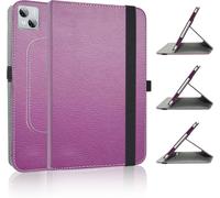 Rotation Coque Pour Doogee T10, 360°Rotation Housse Rotatif Étui Coque Avec Rabat/Stand De Positionnement Support Pour Doogee T10 /Doogee T10s 10.1"" Tablet - Mauve.[F4894]
