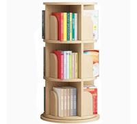 rotation de la bibliothèque, Étagère rotative à 3/4/5 niveaux for salon Conception de butée bord Empêche les objets tomber La conception plusieurs étages permet d'économiser l'espace(98*49CM)