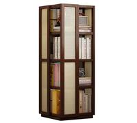 rotation de la bibliothèque, Étagère rotative simple sur pied Bibliothèque créative à plusieurs étagères Espacement surélevé Peut contenir des articles plus volumineux Convient for l'école domicile)