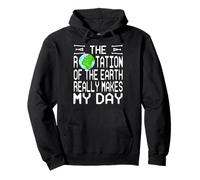 Rotation De La Terre Blague Science Nerd Squelette Sweat à Capuche