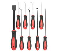 ROTATION Ensemble de crochets et pics de précision avec grattoir, set de 9 pièces, manche en acier chromé vanadium, pour le retrait de tuyaux et joints, outils de maintenance pour automobile et