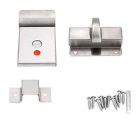 Rotation Verrou Loquet Porte en Alliage de Zinc avec Vis Boulons Catch Verrou de Porte de Sécurité Loquet Boulon de Porte avec Indicateur de Vissage pour Maison Salle de Bains
