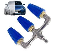 rotative pour machine à laver à pression - turbo pour machine à laver à pression - Triple puissance - Accessoire de nettoyage rapide de connecteur 4000 psi