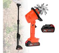 Rotavateur électrique de jardin avec batterie au lithium, design compact pour labourer facilement le sol, idéal pour les fermes, les cours et les pelouses