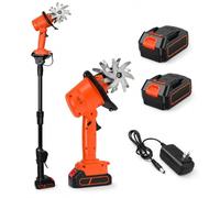 Rotavator de jardin sans fil 21 V, 235 tr/min, 2 batteries et chargeur