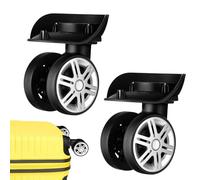 Rotelle Sostitutive Per Valigie - Set Di 2 Rotelle A 360° Girevoli E Silenziose | Set Di Rotele Pivottanti Per Valigia Da Viaggio, Ideali Per Vacanze, Scuola, Aeroporto, Riparazioni, Trasporto