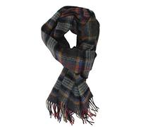 Rotfuchs Écharpe pour homme écharpe en laine écharpe d'hiver à carreaux chauds laine grise à la mode 180 x 29 cm Fabriqué en Allemagne