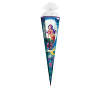 ROTH Cornet surprise - Grande sirène magique - 85 cm - Carré - Fermeture en tulle - Pour la rentrée scolaire
