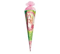 ROTH Cornet surprise - Motif licorne - 85 cm - Rectangulaire - Avec fermeture en tulle - Pour la rentrée scolaire