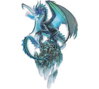 ROTH Image à repasser pour sac d'école en tissu DIY Dragon de glace