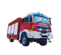 ROTH Image à repasser pour sac d'école en tissu DIY Pompiers