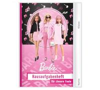 ROTH Livre de devoirs pour Clever Lazy 2026/2027, édition film de personnages - Calendrier scolaire A5 avec emploi du temps présenté et feuilles d'autocollants - 1 semaine sur 2 pages (Barbie)