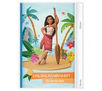 ROTH Livre de devoirs pour Clever Lazy 2026/2027, édition film personnage, calendrier scolaire A5 avec emploi du temps présenté et feuilles d'autocollants - 1 semaine sur 2 pages (Disney Vaiana)