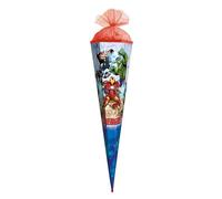 ROTH Marvel Avengers - Grand cornet d'école - 85 cm - 6 côtés, fermeture en tulle, dentelle rouge (H) - Sac à sucre Marvel Avengers pour la rentrée scolaire