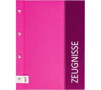 ROTH Porte-revue "Spectrum" DIN A4 rose avec 12 pochettes PP