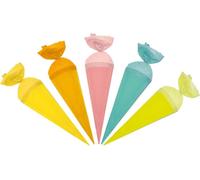 Roth Sac uni, assortiment de 5, 15 cm, rond, fermeture crêpe, sous blister