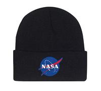 Rothco Casquette de montre brodée avec logo Meatball de la NASA | Bonnet NASA | Casquette d'hiver NASA noire, noir, Taille unique