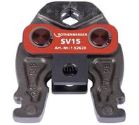 Rothenberger Mâchoire de presse Compact V/SV 19 kN l. nominale 15 mm métal/métal non ferreux