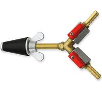 ROTHENBERGER Bouchon de test gaz, conique, taille 1 (1/2-1"), avec 2x robinets - 351231